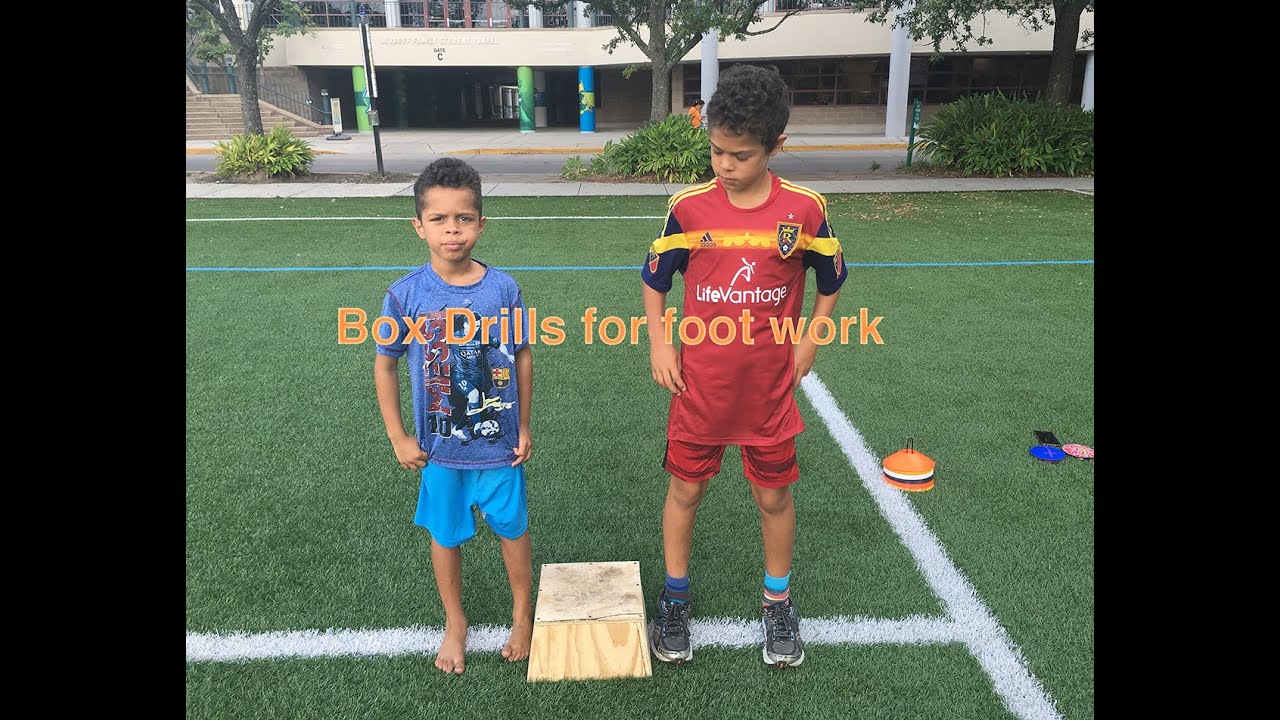 Kids Soccer Box Drills for foot work YouTube