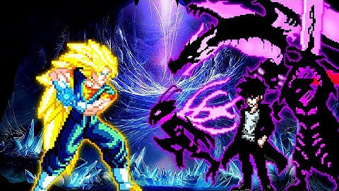 Super Vegito AI V3 OP VS Sung Jinwoo V4 OP (Solo Leveling) in Jump Force Mugen