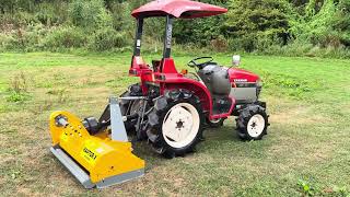 YANMAR AF17 4WD Compact Tractor New RAPTOR X Flail Mower