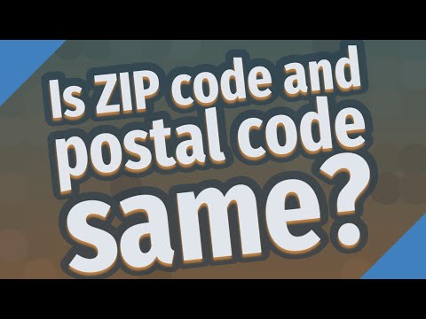 Is ZIP code and postal code same?