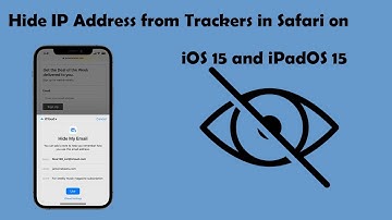 Hide IP Address from Trackers in Safari on iOS 15 and iPadOS 15