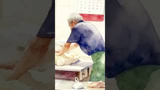 他是谁的父亲有事谁的孩子#父亲#画画#泪目#心酸#生活不易