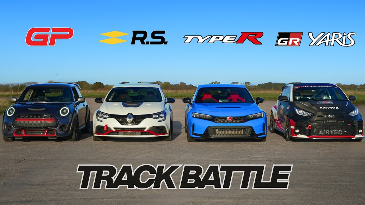 Mini GP3 против Megane Trophy-R против Civic Type-R против GR Yaris: битва на трассе