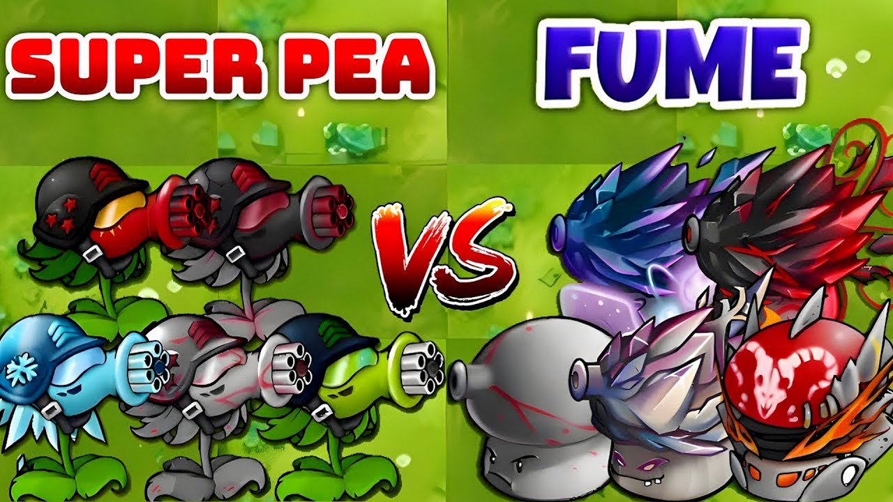 PVZ Fusion 2.6 Challenge - Team SUPER PEA vs FUME Plants Fusion VS All ...