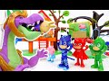 Pink Dragon in The Peppa Pig Playground~! Go PJ Masks #ToyMartTV