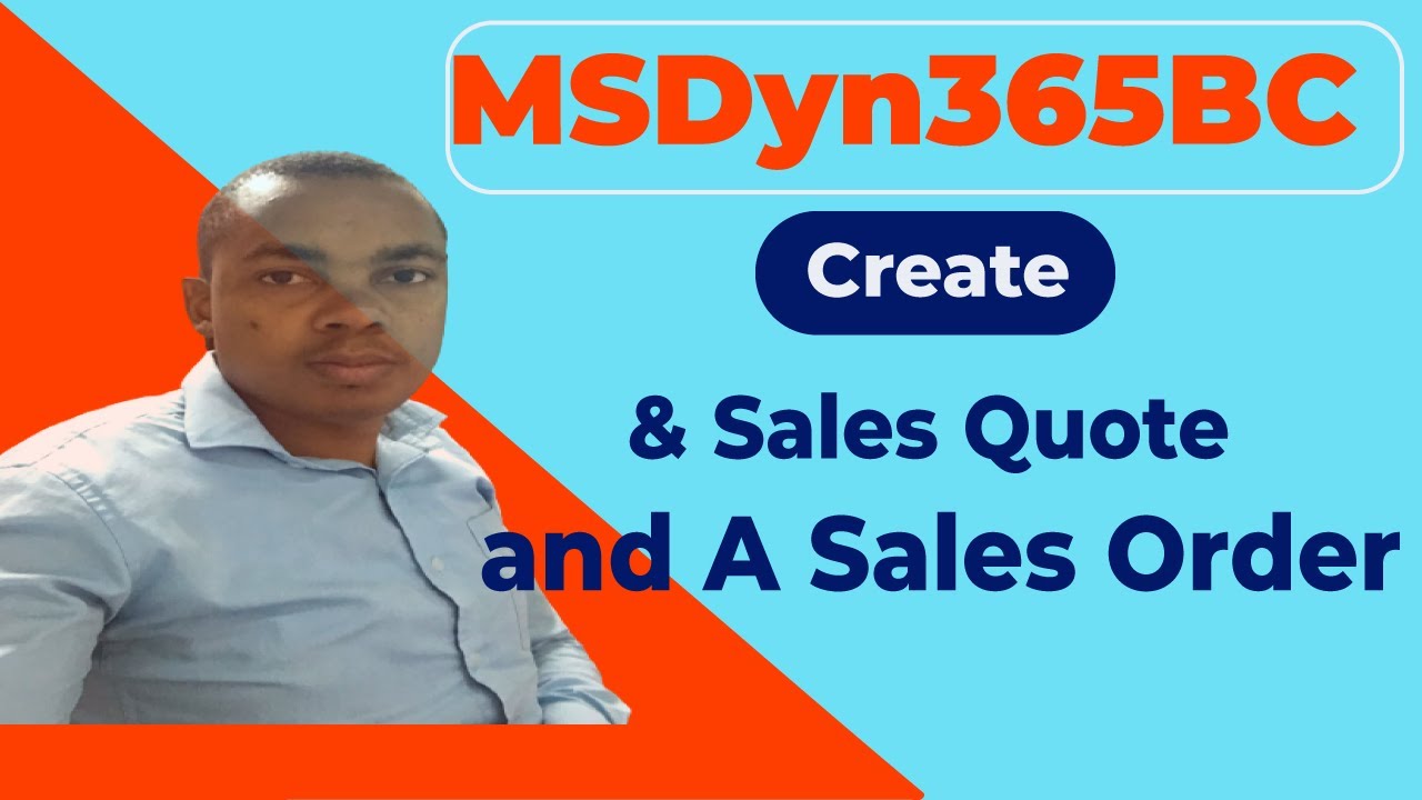 How to create a sales quote and a sales order in MsDyn365 Business Central.