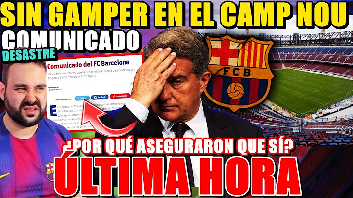 🚨¡OFICIAL! El BARÇA ANUNCIA que NO se JUGARÁ en el CAMP NOU el GAMPER ¿POR QUÉ ANUNCIARON que SÍ?