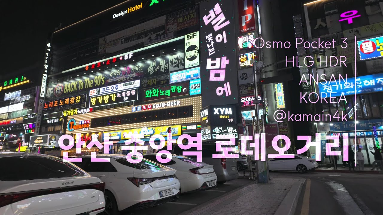 안산 중앙역 로데오거리 | Night scene of Rodeo Street at Ansan Jungang Station, Ansan-si.