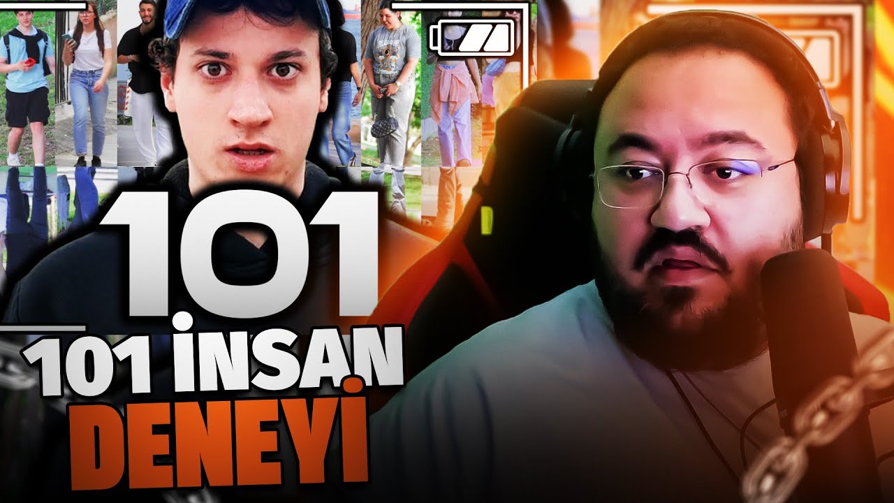 JAHREİN SANİYE 101 İNSAN DENEYİ. VİDEOSUNU İZLİYOR