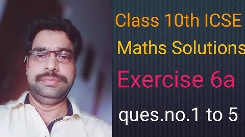 ICSE Maths class 10th Ratio and Proportion Exercise 6a Solutions, Educational Series,icse syllabus