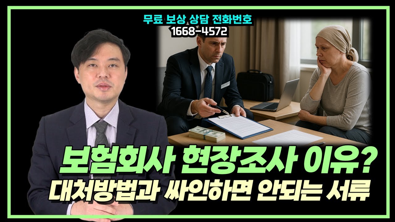 보험사 현장조사 대처방법 유튜브 영상