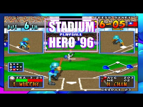 Stadium Hero 96 Baseball Arcade Game 1996