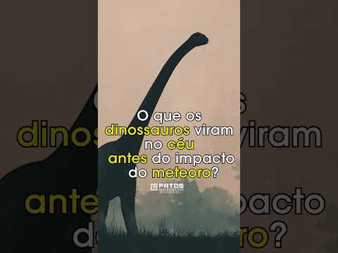 O que os dinossauros viram no céu antes do impacto do meteoro?  #shorts