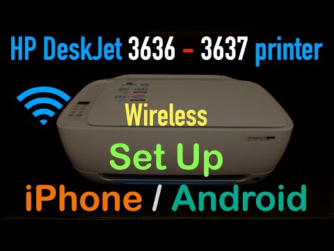 HP DeskJet 3636 & 3637 Wireless SetUp iPhone & Android, review !!