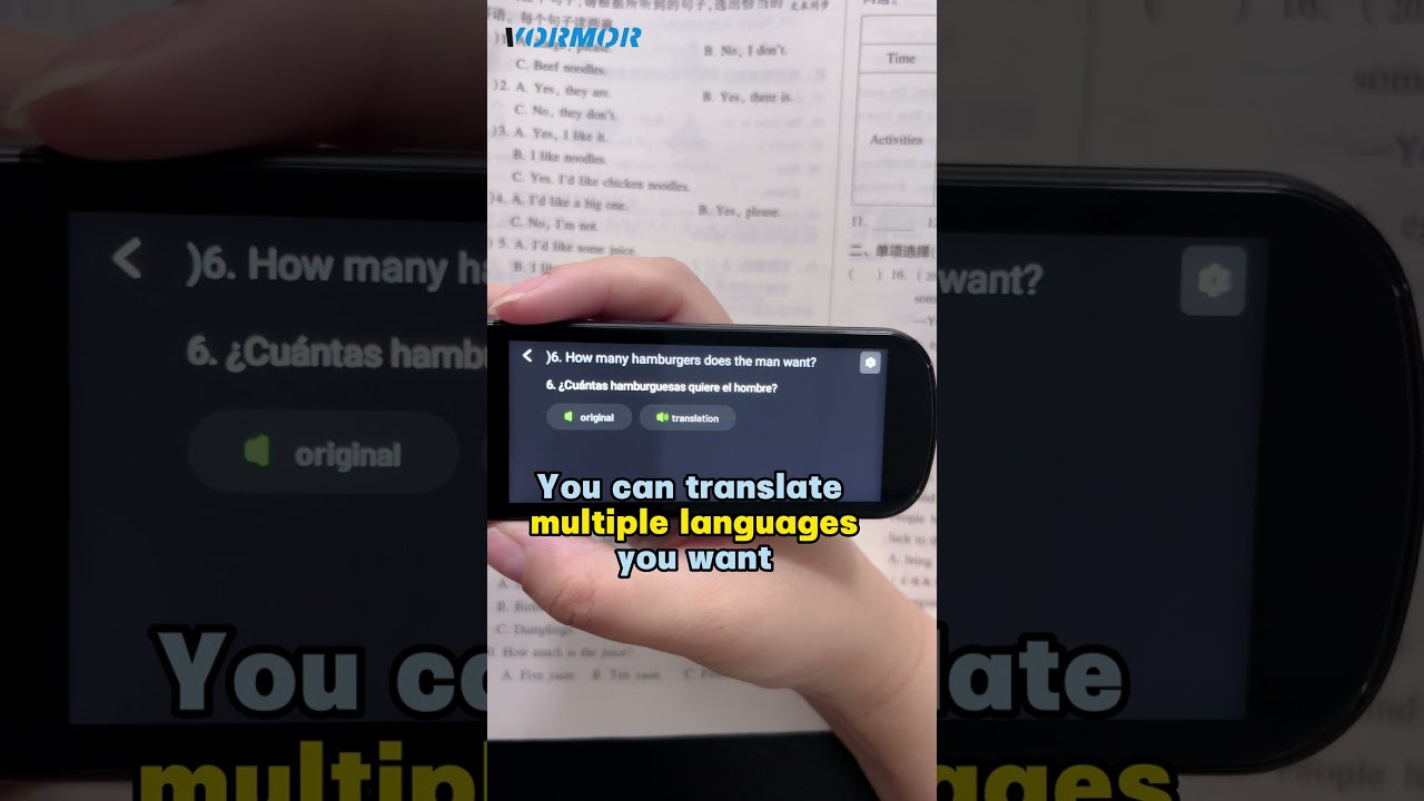 Foreign language practise tool for students | Vormor X5 Pro