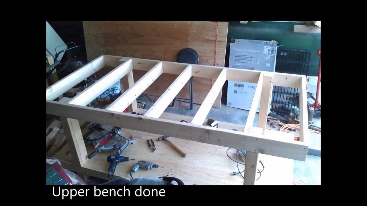 Simple 4x8' workbench - YouTube