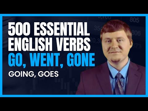 Verbs: 500 Basic English Words: 3 forms of verbs: irregular verbs, present, past, V123,V-ing, V-s/es
