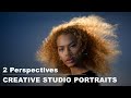 Creative studio portrait session