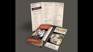 Creating A Trifold Restaurant Menu Brochure In Adobe Indesign Step By Step