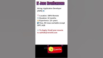 Application Developer Job   Remote Oct 11, 2025