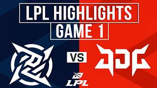 NIP vs JDG Highlights Game 1 | LPL 2026 Split 2 | Ninjas in Pyjamas vs JD Gaming