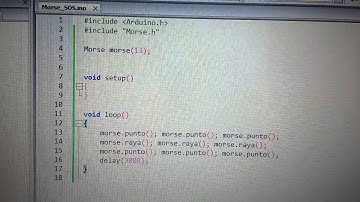 SOS hecho en clave Morse con Arduino