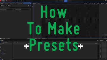 How To Make Presets In Hitfilm 4 Express! | Motion Design | RGC29