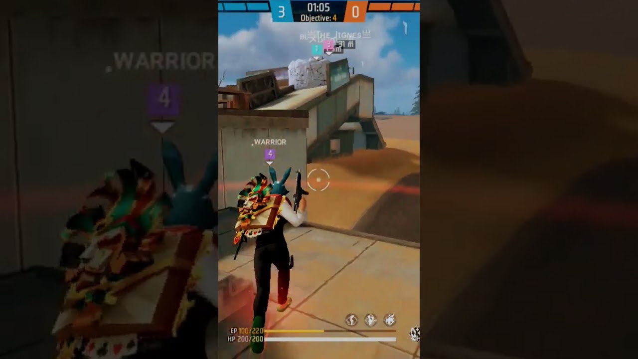 1 VS 4 CULUCH IN FREE FIRE | WARRIOR GAMING 