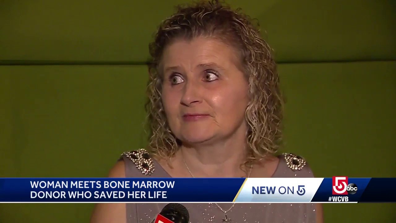 WCBV Ch 25- Woman meets bone marrow donor who saved her life - YouTube