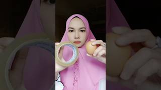 Testing a Viral Life Hack: Peel an Egg With Tape?  #shorts #hackviral