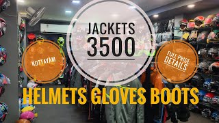 BEST HELMET & MOTORCYCLE JACKETS SHOP KOTTAYAM STARTING FROM 3500| BUDGET RIDEING ACCESSORIES|GLOVES