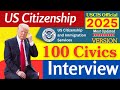 2025 random 100 civics questions and answers - U.S. citizenship interview I N400 Interview