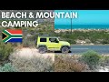 2022 SUZUKI JIMNY 4X4 beach and mountain camping | First weekend ROADTRIP in South Africa