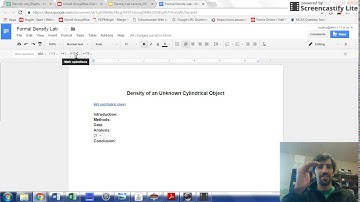 Density Lab How to insert an equation in google docs
