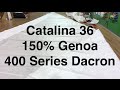Catalina 36  150 genoa  precision sails 400 series dacron
