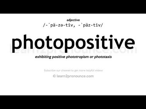 Uitspraak van fotopositief | Definitie van Photopositive