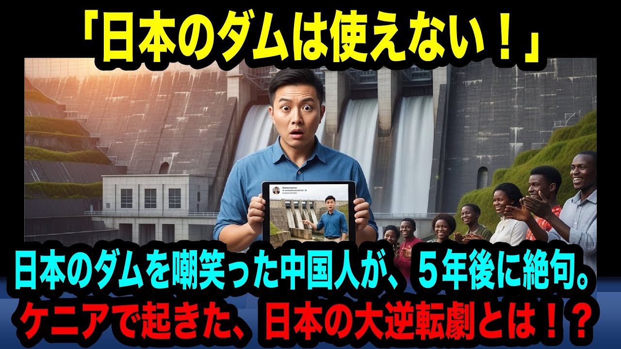 【海外の反応】「日本のダムは使えない！」日本のダムを嘲笑った中国人が、５年後に絶句。ケニアで起きた、日本の大逆転劇とは！？【日本称賛】