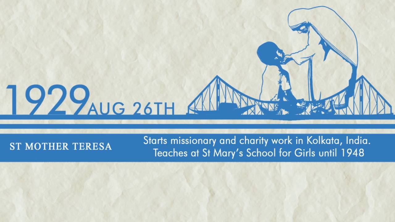 mother teresa timeline
