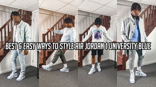 clothes to match jordan 1 university blue