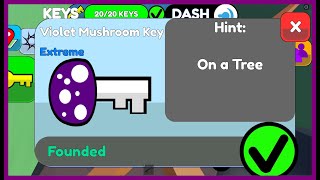 How to get the VIOLET MUSHROOM KEY in FIND THE KEYS Roblox  Location