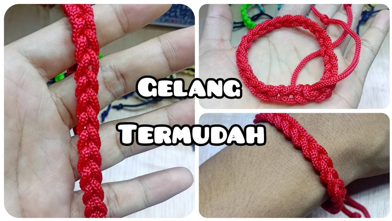 Begini cara mudah membuat gelang dari tali kur