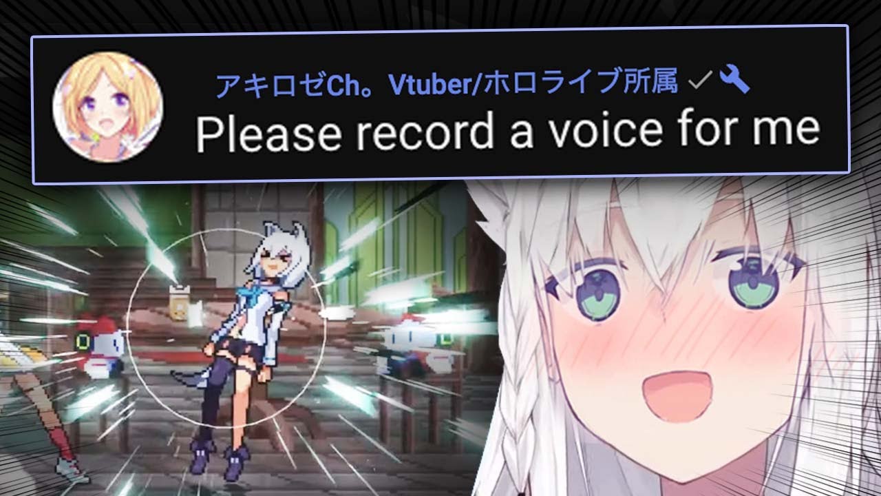 Aki Asks Fubuki To Record a Voice Line For Her In Idol Showdown【Hololive】