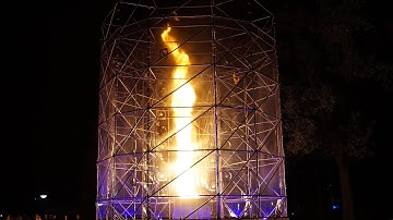 Glow Eindhoven 2015 - Vuurtornado - Large Fire Tornado - Stadswandelpark