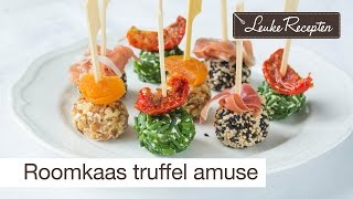 Roomkaas truffel amuse