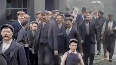 Colored footage from Victorian England, 1901