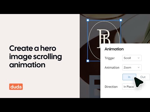 Animate your hero image on page scroll