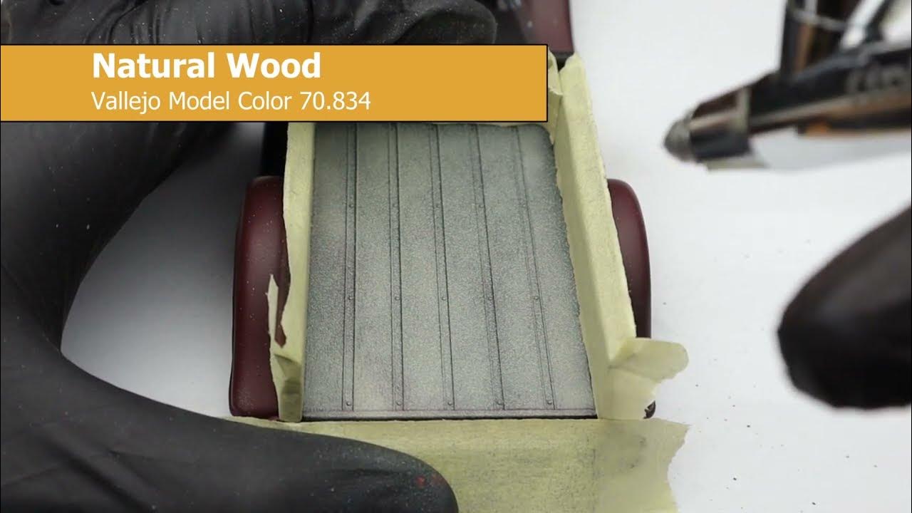 How to paint Wood Effect with Vallejo paints and mediums YouTube