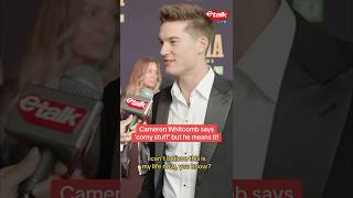 Cameron Whitcomb says ‘corny stuff’ but means it!