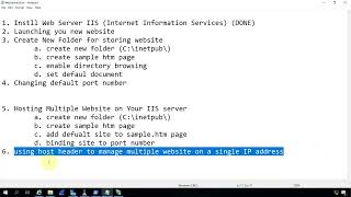 22. Hosting Multiple Website In IIS Server