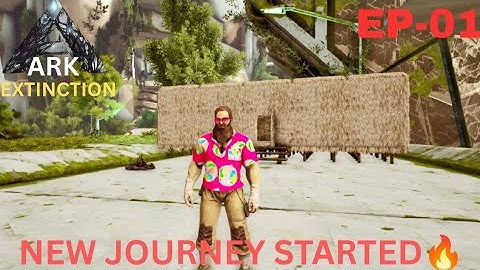 #01 Extinction Map Survival Begins | First Base Build & New Journey Start |